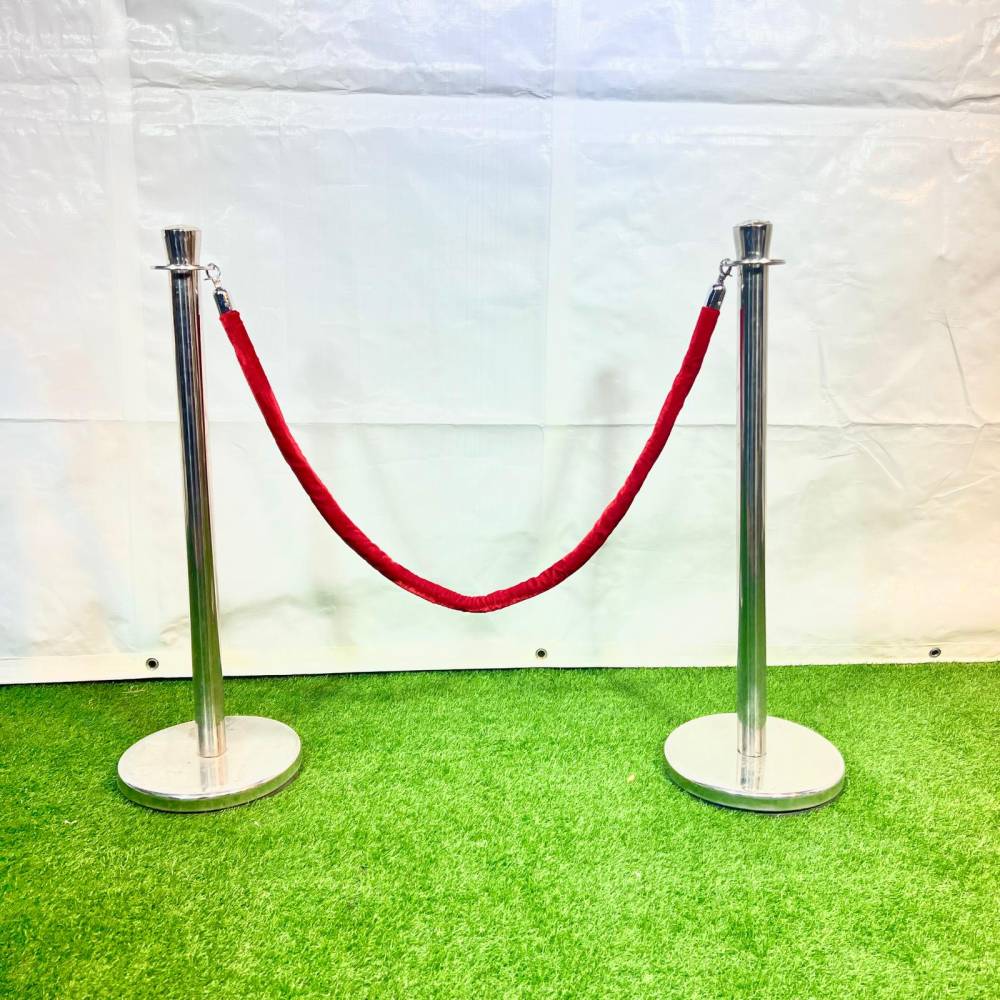 Velvet Rope Queue Pole